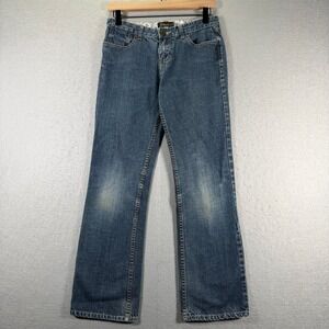 Vintage SPLIT Women's Jeans Size 16 Medium Wash Bootcut‎ Denim Casual Pants